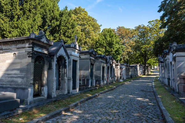 Náhrobky Hřbitově Pere Lachaise Paříži Francie — Stock fotografie