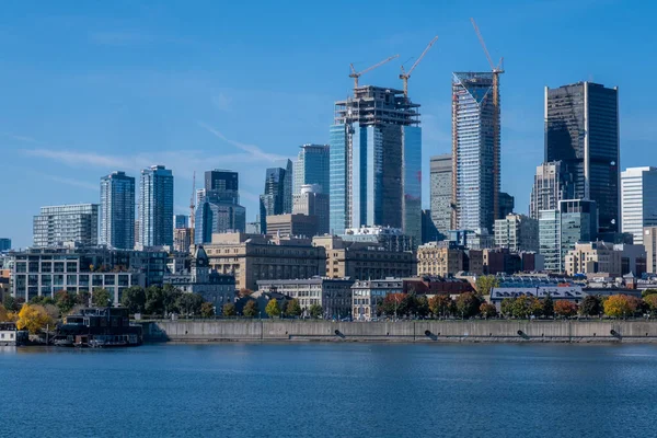 Μόντρεαλ Καναδάς Οκτωβρίου 2022 Ουρανοξύστης Μόντρεαλ Από Parc Cite Havre — Φωτογραφία Αρχείου