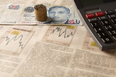 Gazete borsa ile hesap ve para