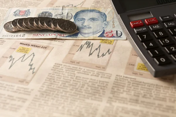 Gazete borsa ile hesap ve para