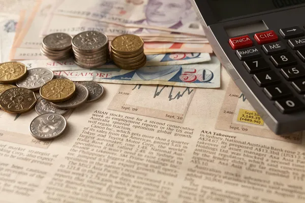 Gazete borsa ile hesap ve para