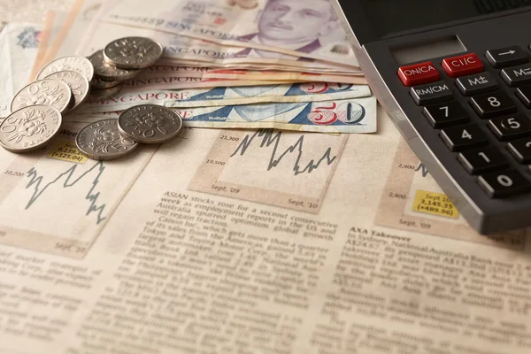 Gazete borsa ile hesap ve para