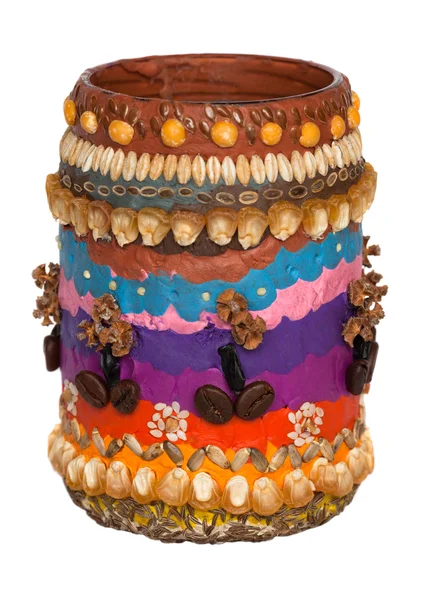 Håndlaget dekorasjon av vase – stockfoto