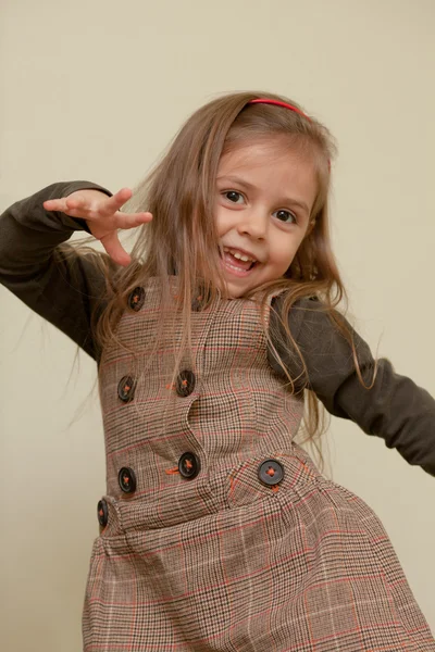 Little girl dancing — Stock Photo, Image