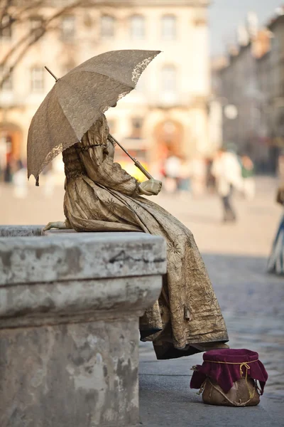 The live statue — Stock Photo, Image