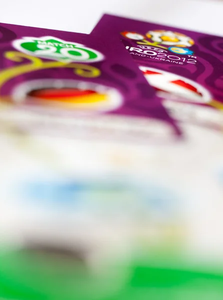 EURO 2012 tickets — Stock Photo, Image