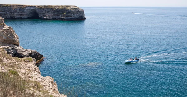 Βάρκα στη λιμνοθάλασσα — Φωτογραφία Αρχείου