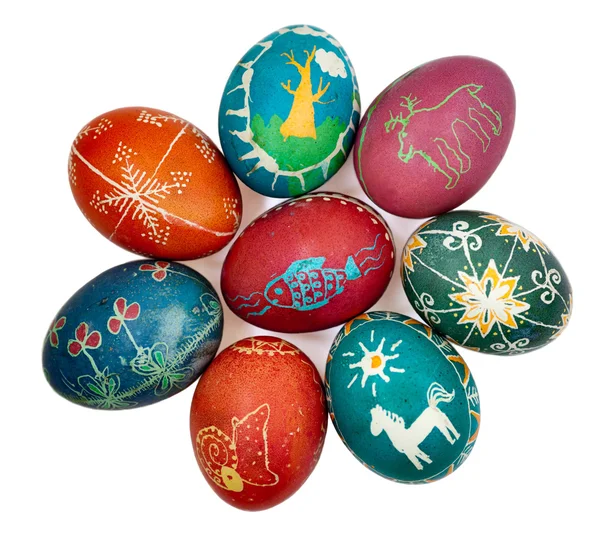 Isolated Easter eggs — Stock Photo, Image