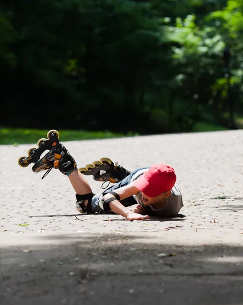 Biraz rollerblader darmadağınık alır