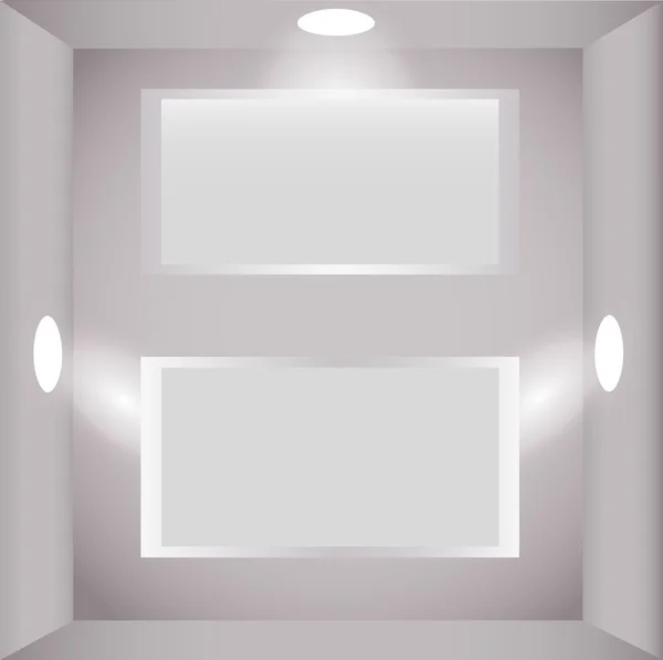 バックライト付きスタンドと抽象的な背景 — ストックベクタ