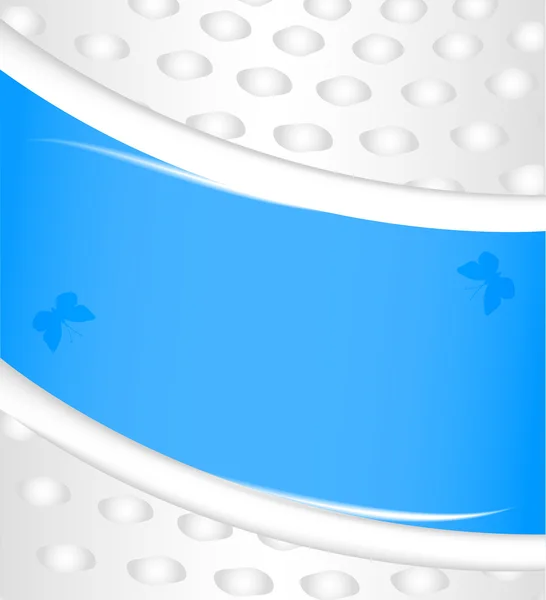 Fond abstrait en blanc et bleu — Image vectorielle