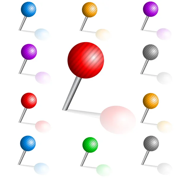 Set de cleme multicolore — Vector de stoc