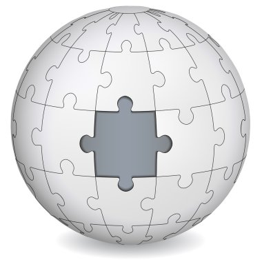 Bulmaca içi gri ile kara