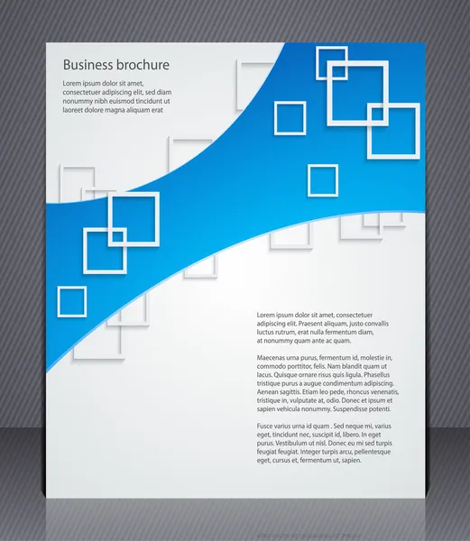 Brochure commerciale. Modèle de mise en page — Image vectorielle