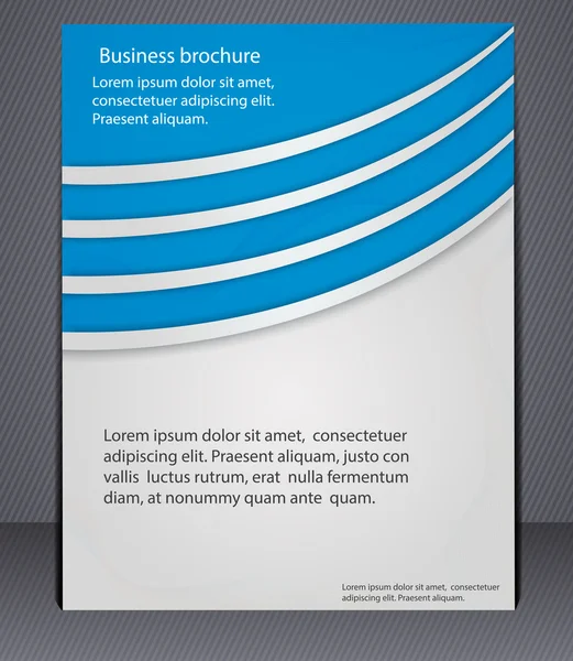 Brochure d'entreprise avec éléments de lignes — Image vectorielle