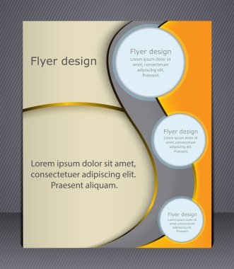 Layout business brochure. Layout flyer, template.