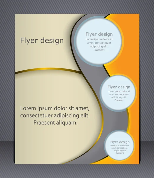 Layout Business Broschüre. Layout Flyer, Vorlage. — Stockvektor