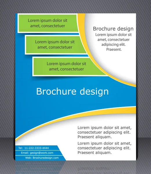 Layout business brochure. — Stock Vector