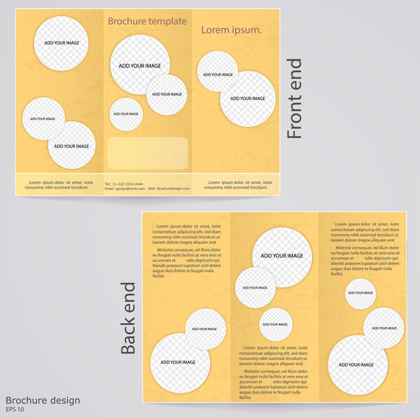 Layout tri-fold brochures