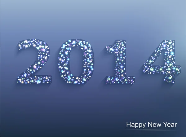 Mutlu yeni yıl 2014. kutlama arka plan. EPS 10 — Stok Vektör