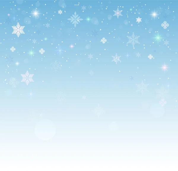 クリスマス雪背景 — ストックベクタ