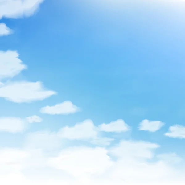Blå himmel med moln. abstrakt blå bakgrund av tal. — Stock vektor