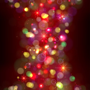 Festive Christmas background with lights. clipart