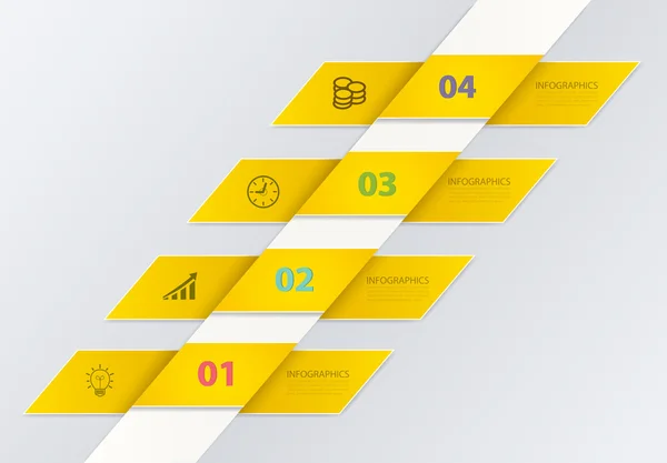 Opções numeradas & relatórios & elementos de web design —  Vetores de Stock