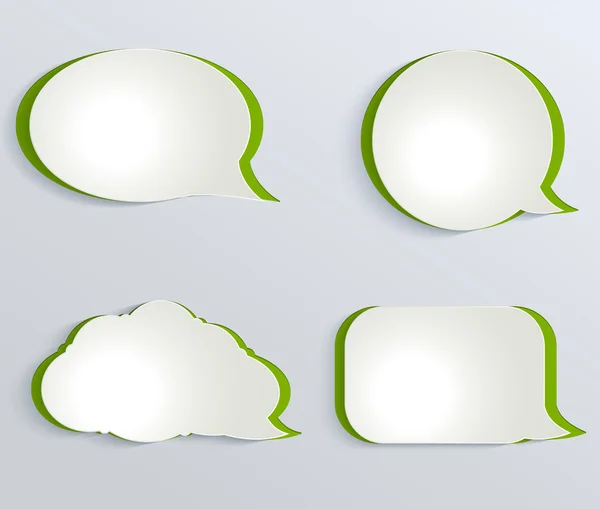 Abstrakte Kreise aus weißem Papier. — Stockvektor