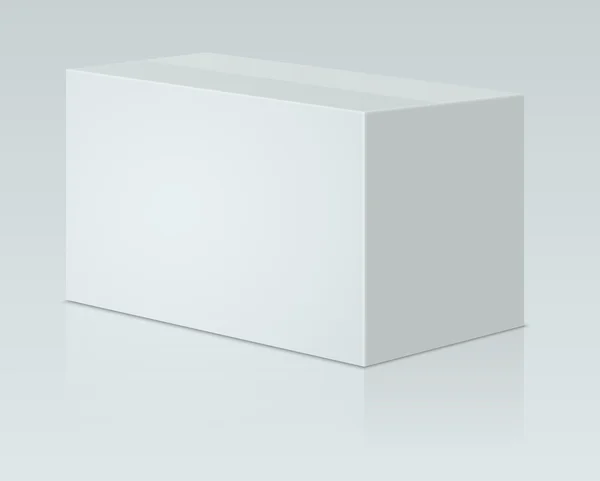 Verpackung aus weißem Papier — Stockvektor
