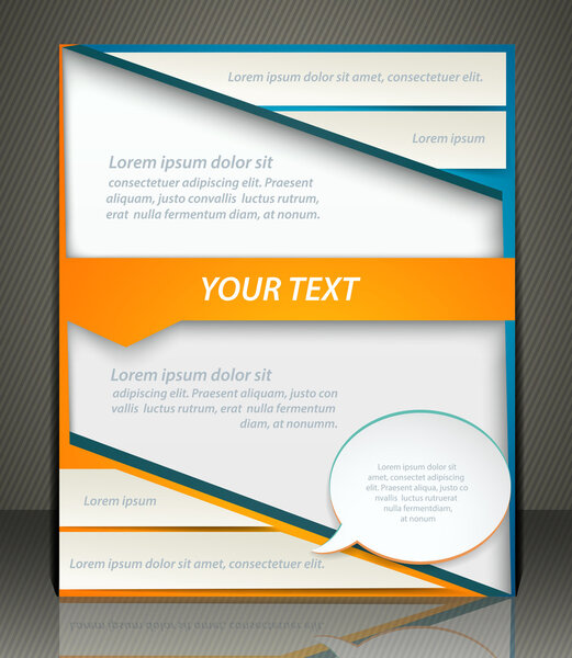 Векторная компоновка бизнес-флаер, обложка журнала
