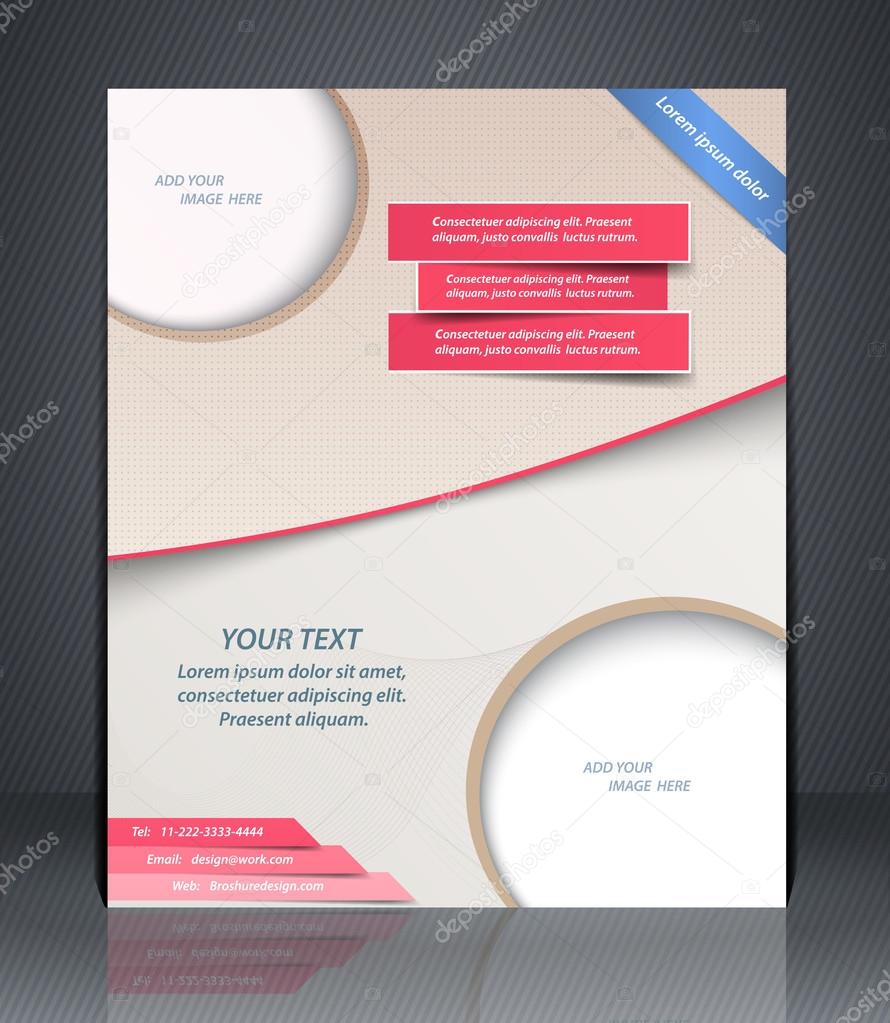 Vector layout shop or salon flyer, magazine cover, or corporate design template advertisment