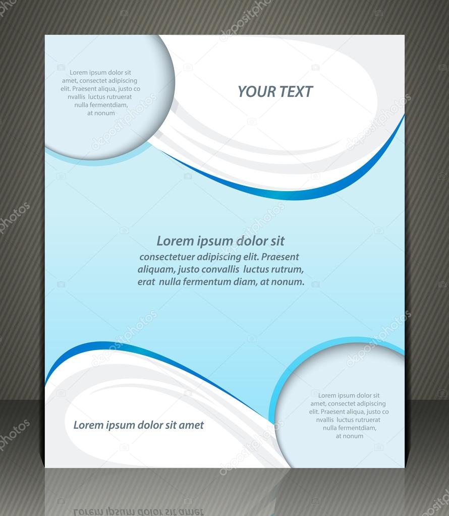 Vector layout shop or salon flyer, magazine cover