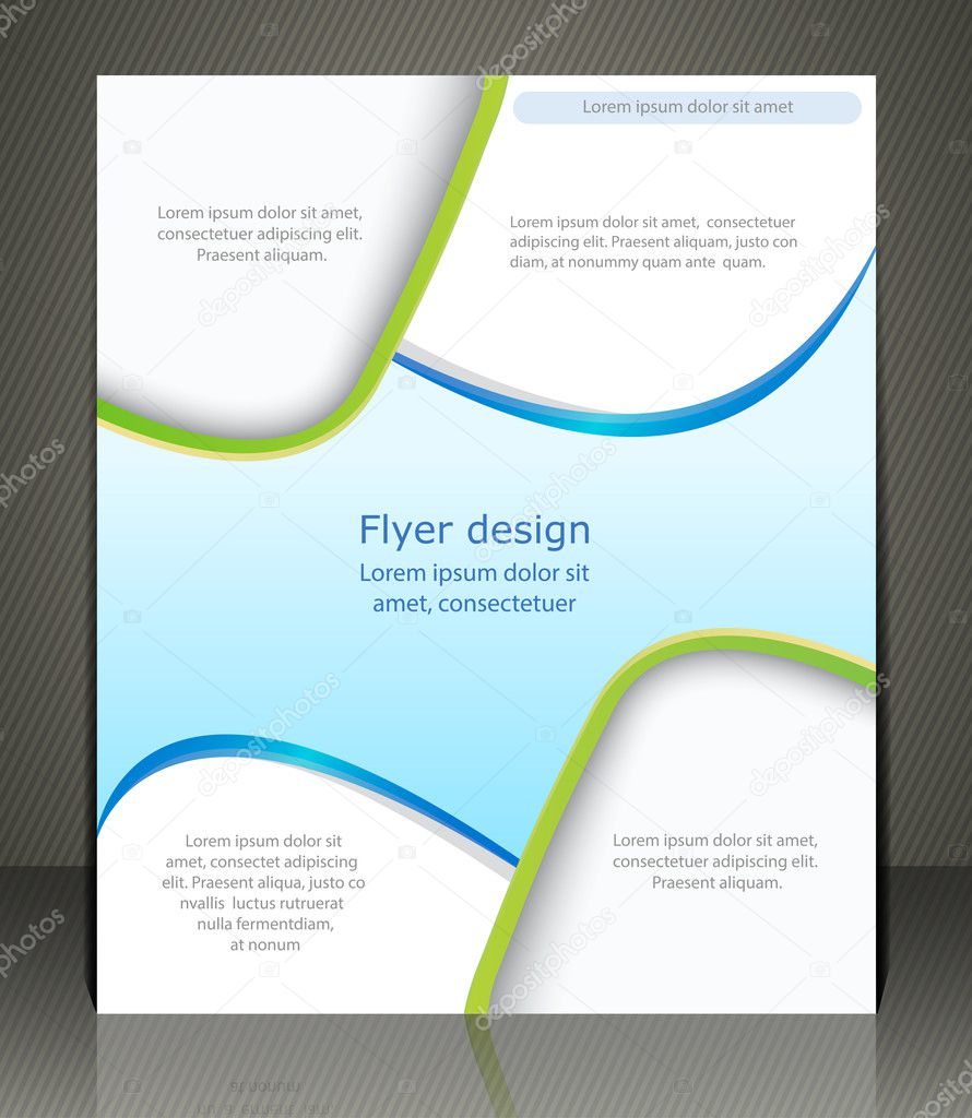 Vector layout shop or salon flyer, magazine cover, or corporate