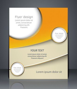 Düzen el ilanı, broşür, flyer şablonu veya dergi cov