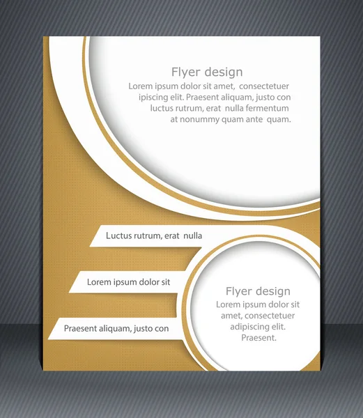 Layout flyer, business brochure or flyer template — Stock Vector