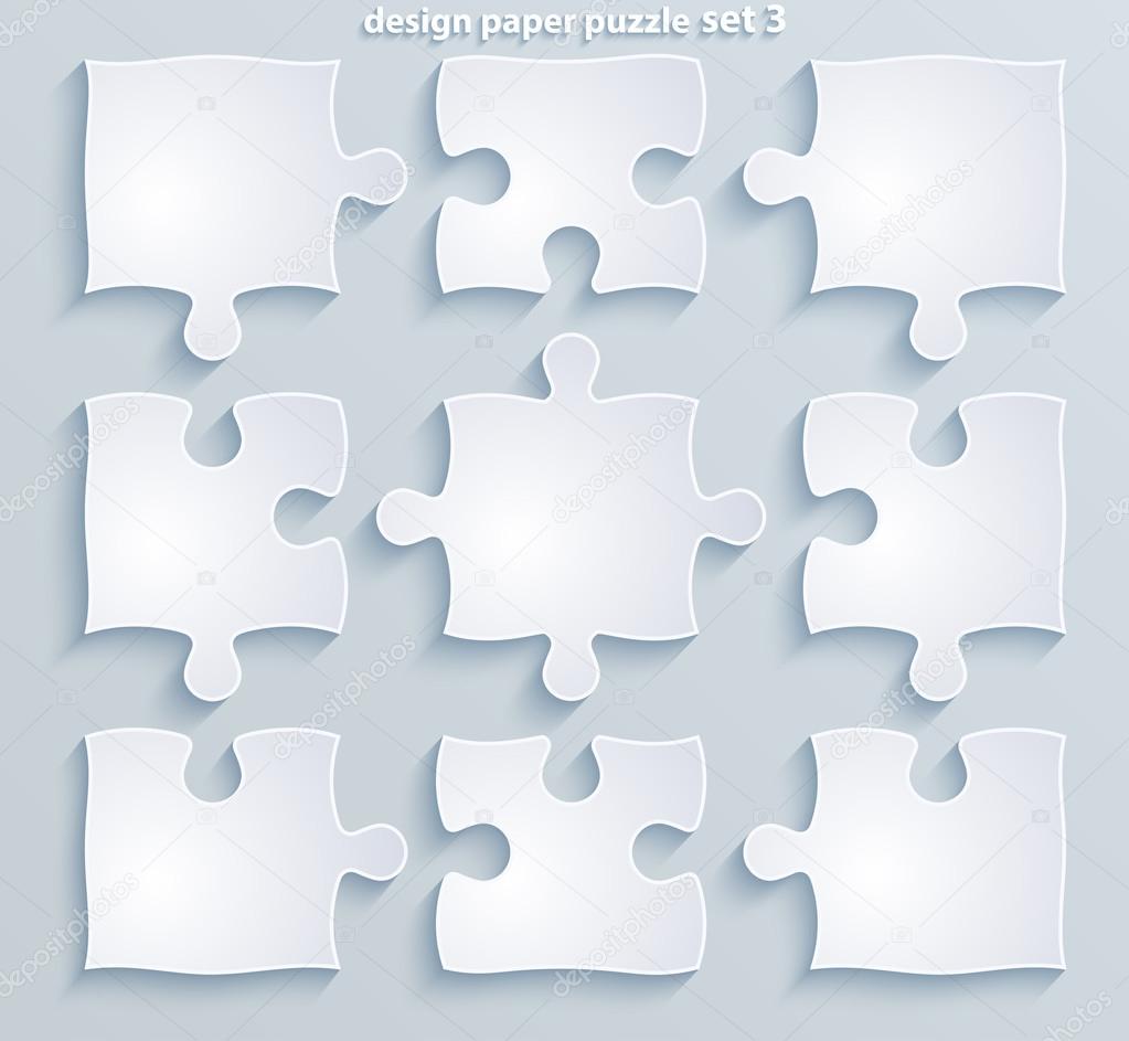 8 puzzle pieces template