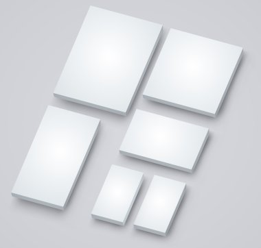 Kağıt infographics 3d unsurları