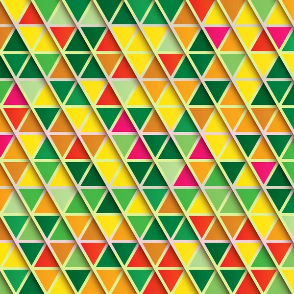 Streszczenie trójkąt tło, multicolor wzór w ciepłych kolorach — Wektor stockowy