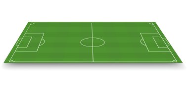 futbol sahası, yan görünüm