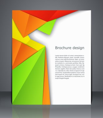 geometrik tasarım broşür Dergi kapağı, el ilanı veya poster 