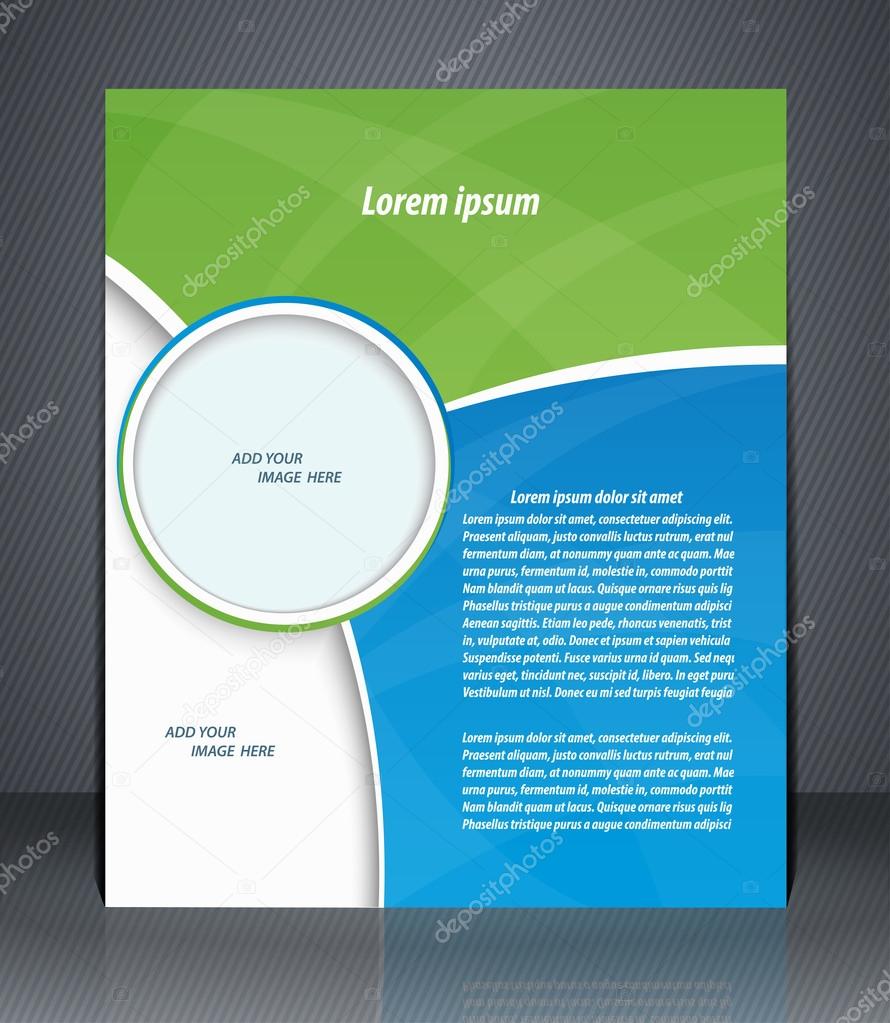 Business brochure, magazine cover, flyer, or poster 