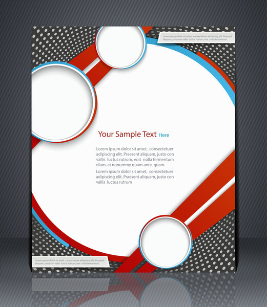 Векторный флаер, обложка журнала, шаблон или корпоративный банн
