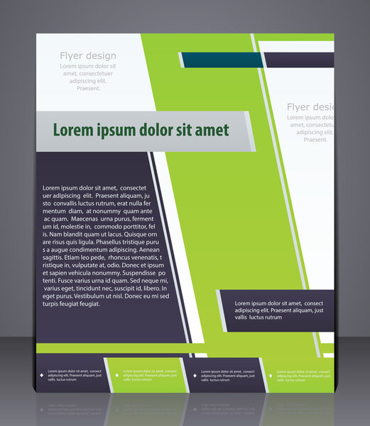 Векторный бизнес-флаер, обложка журнала, шаблон или корпус
