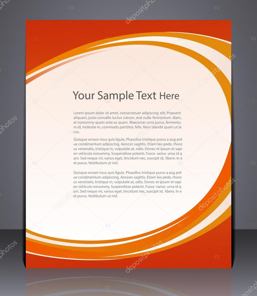 Vector layout business flyer, magazine cover, template or corpor