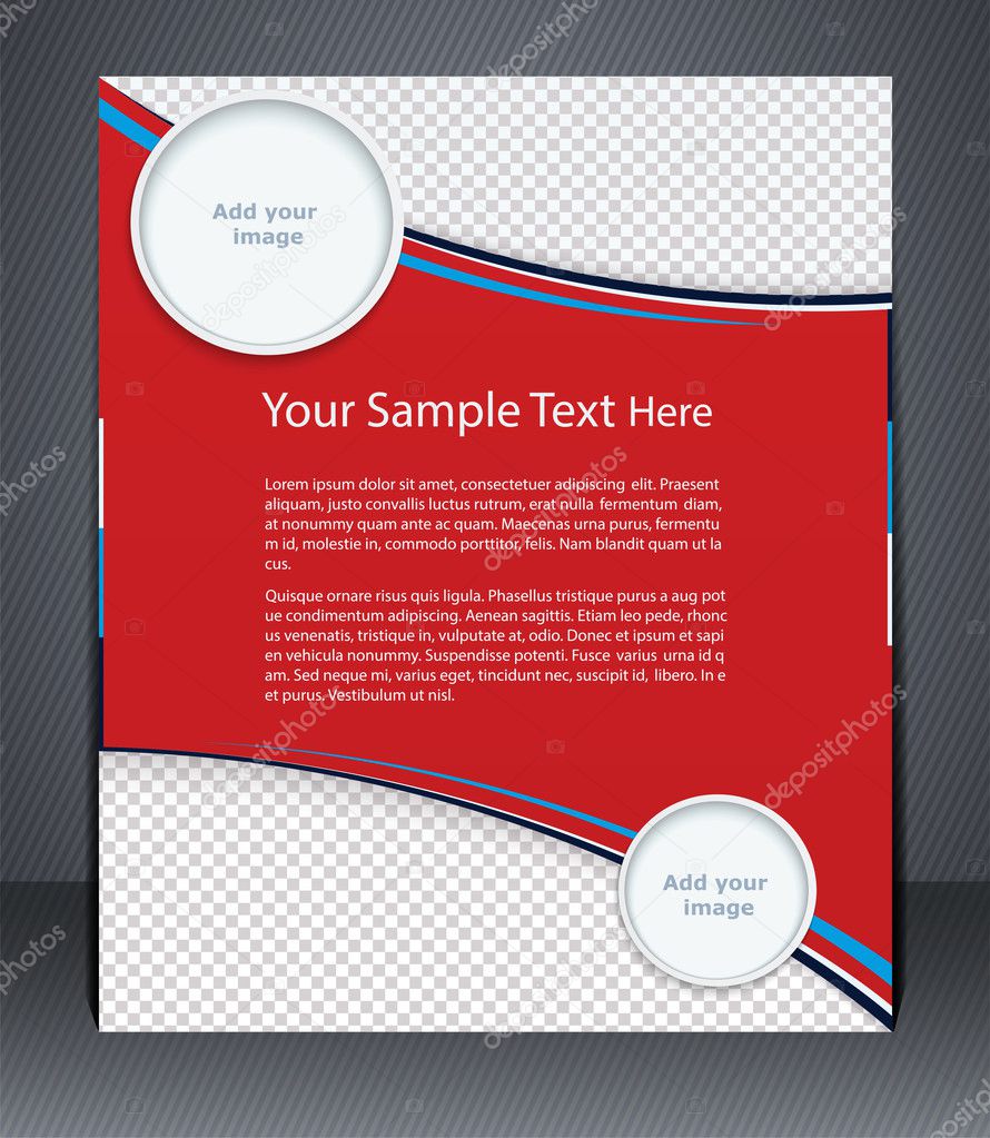 Vector layout business flyer, magazine cover, or corporate desig