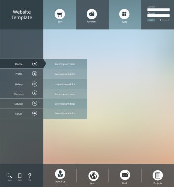 web sitesi şablonu tasarımı