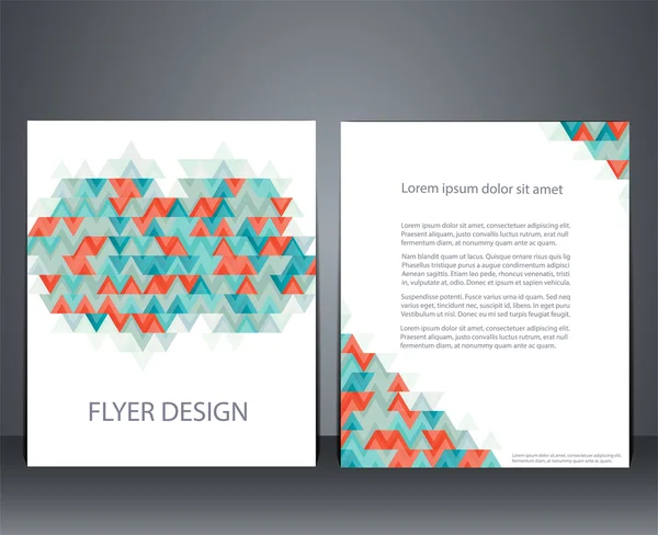 Vector layout business flyer, couverture de magazine, ou géome d'entreprise — Image vectorielle