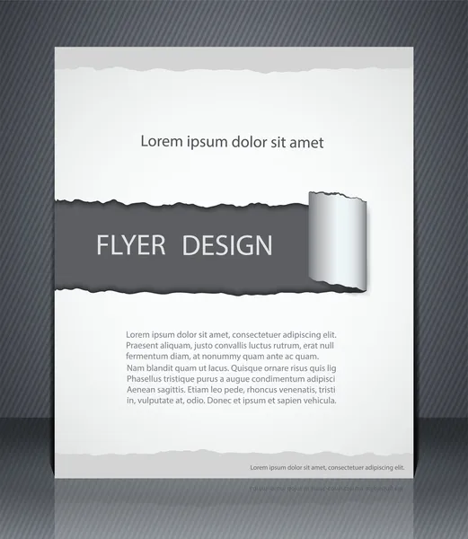 Flyer de mise en page vectorielle, couverture de magazine ou templa de conception d'entreprise — Image vectorielle