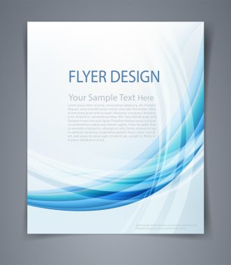 Vector layout business flyer, magazine cover, or design template clipart